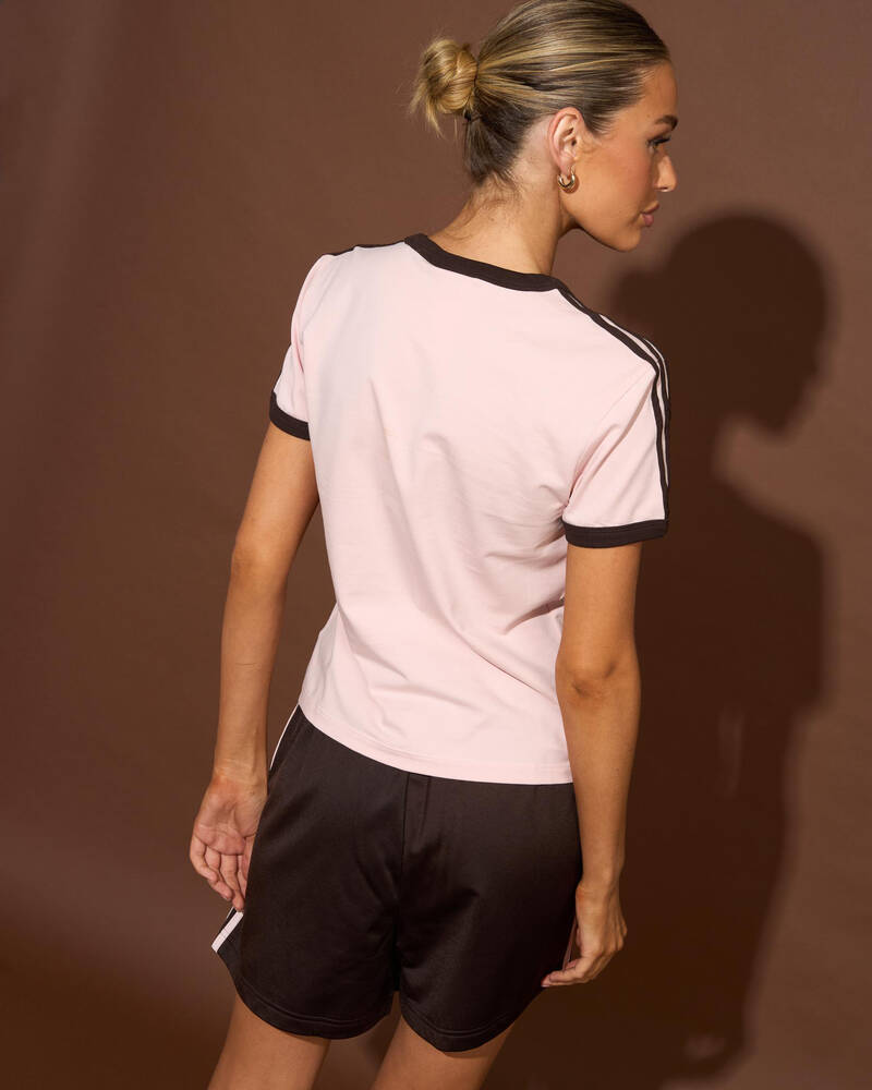 adidas 3 Stripes Slim T-Shirt for Womens