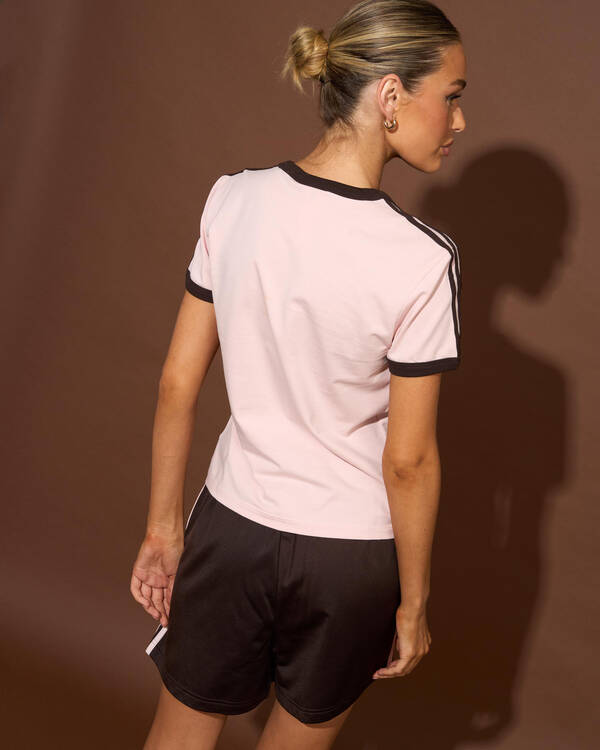 adidas 3 Stripes Slim T-Shirt for Womens