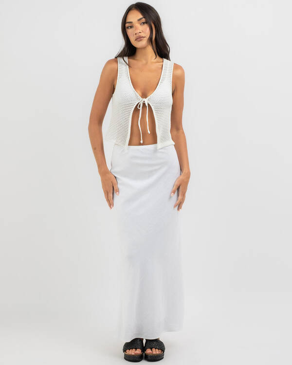 Ava And Ever Kerr Crochet Tie Top for Womens