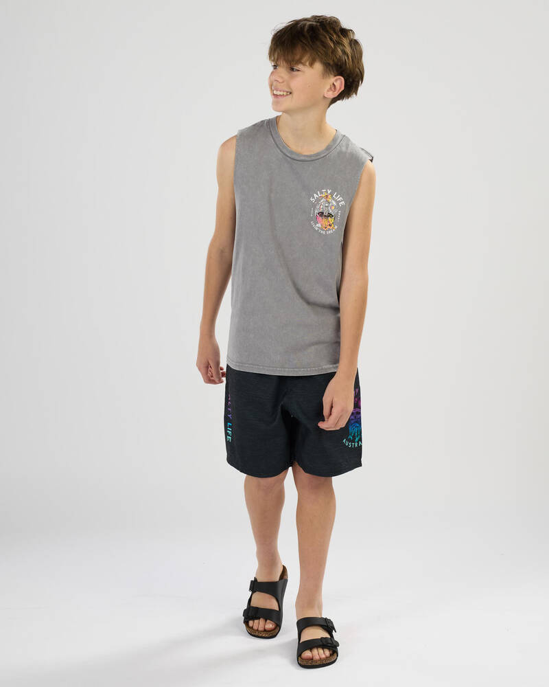 Salty Life Boys' Coco-Soak Muscle Tank for Mens