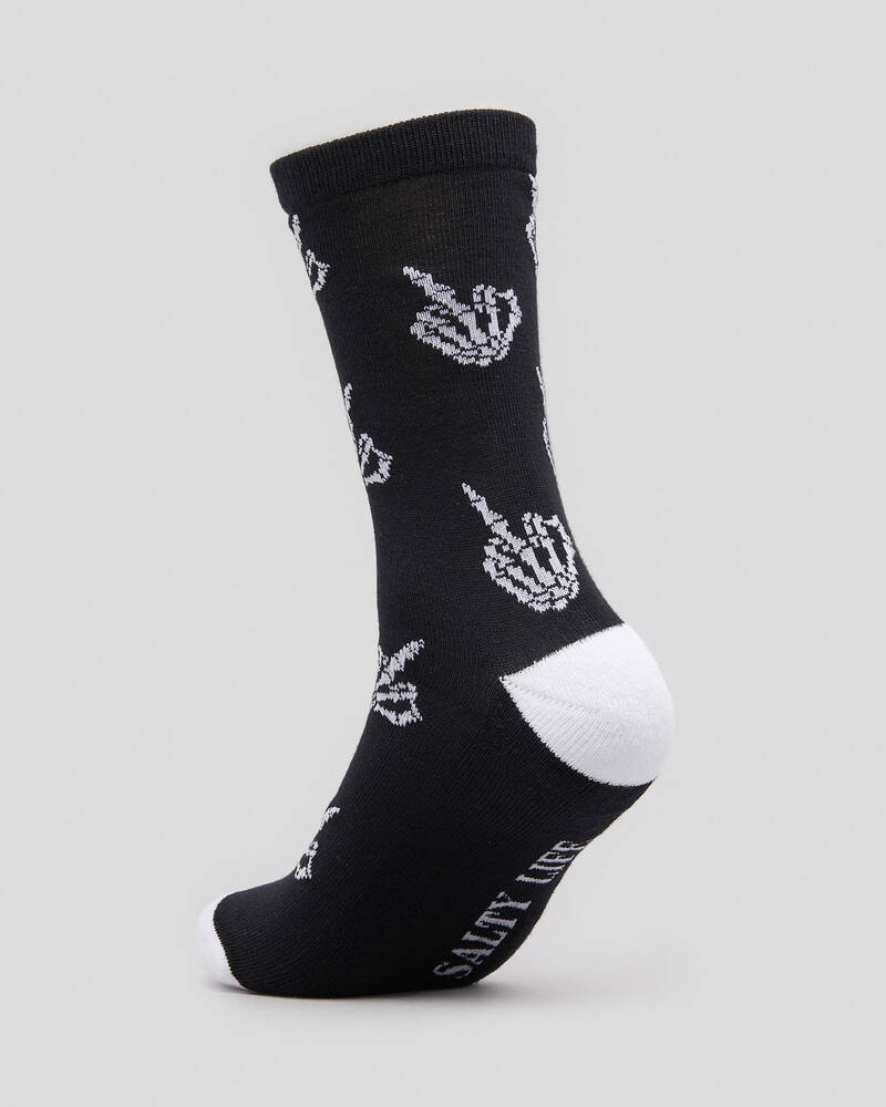 Salty Life Skelefinga Socks for Mens