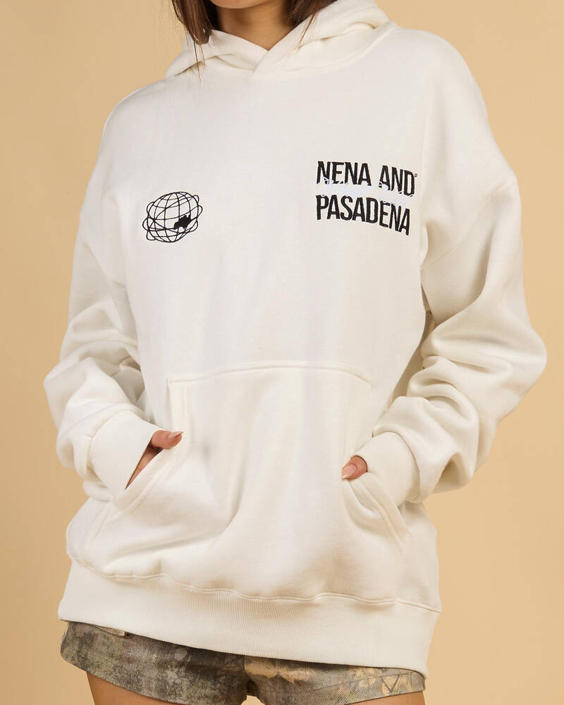 Nena & Pasadena Caution Relaxed Hoodie for Womens