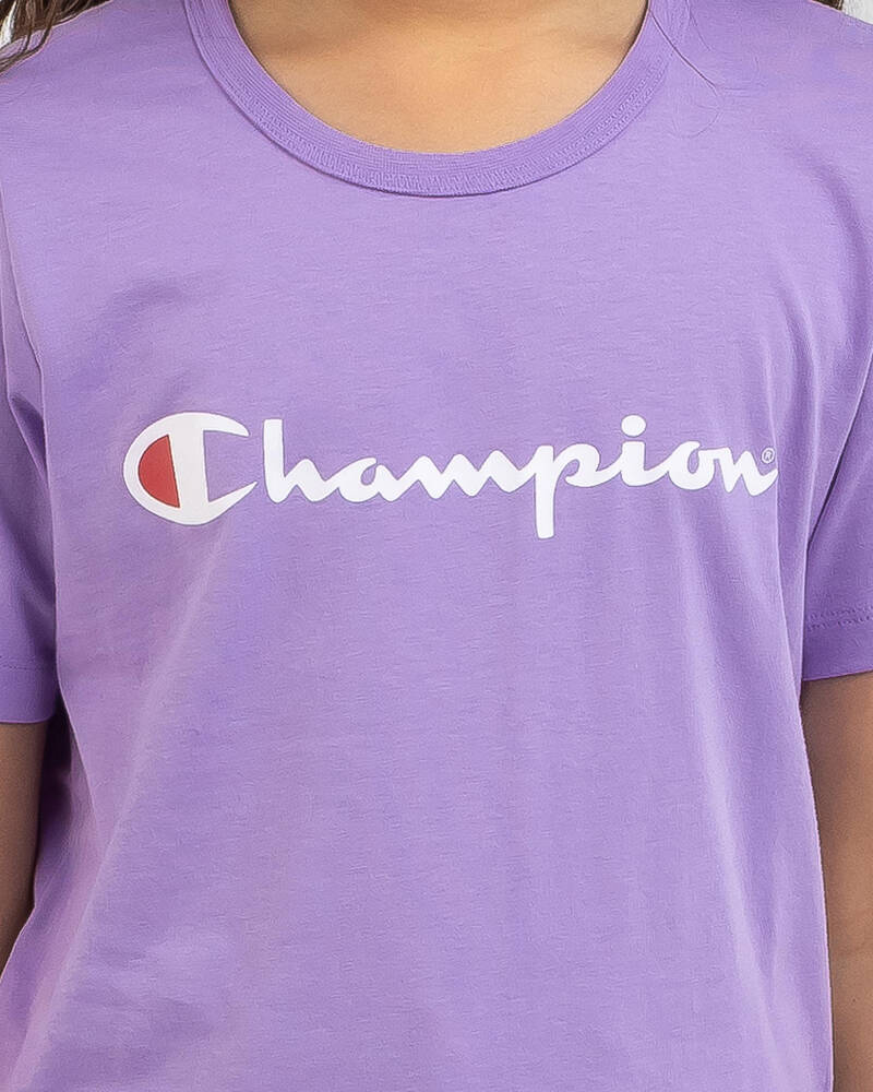 Champion Girls' Logo T-Shirt for Womens