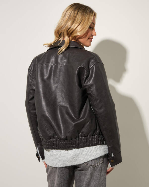 Ava And Ever Harley Faux Leather Jacket for Womens