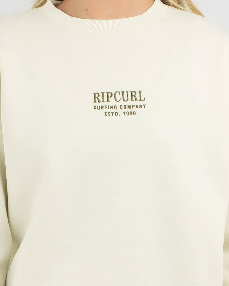Rip Curl Surf Staple Crewneck Sweatshirt for Womens