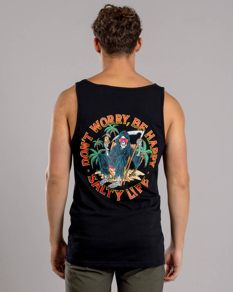 Salty Life Don't Worry Singlet for Mens