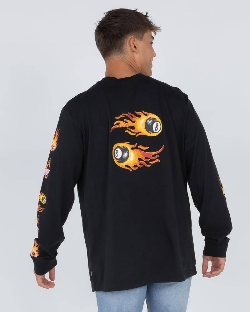 Afends 8 Ball Long Sleeve T-Shirt for Mens