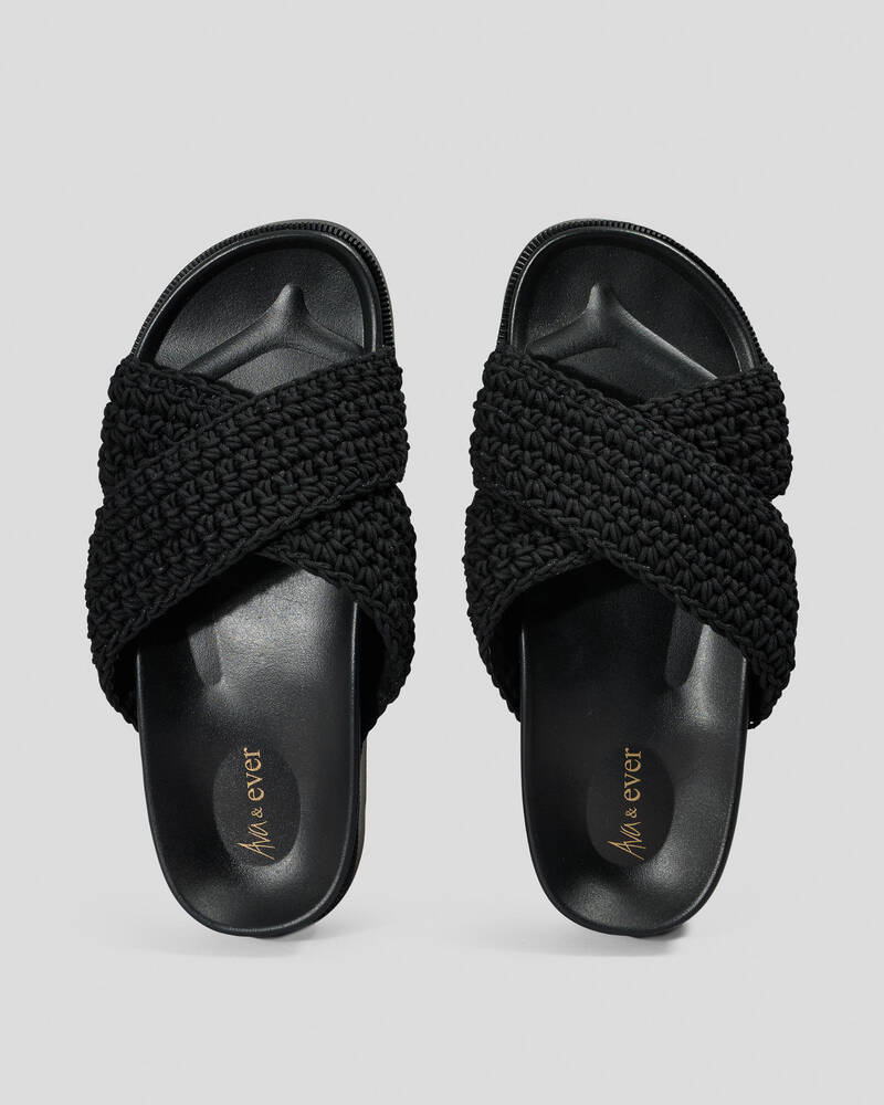 Ava And Ever Crete Crochet Flatform Shoes for Womens