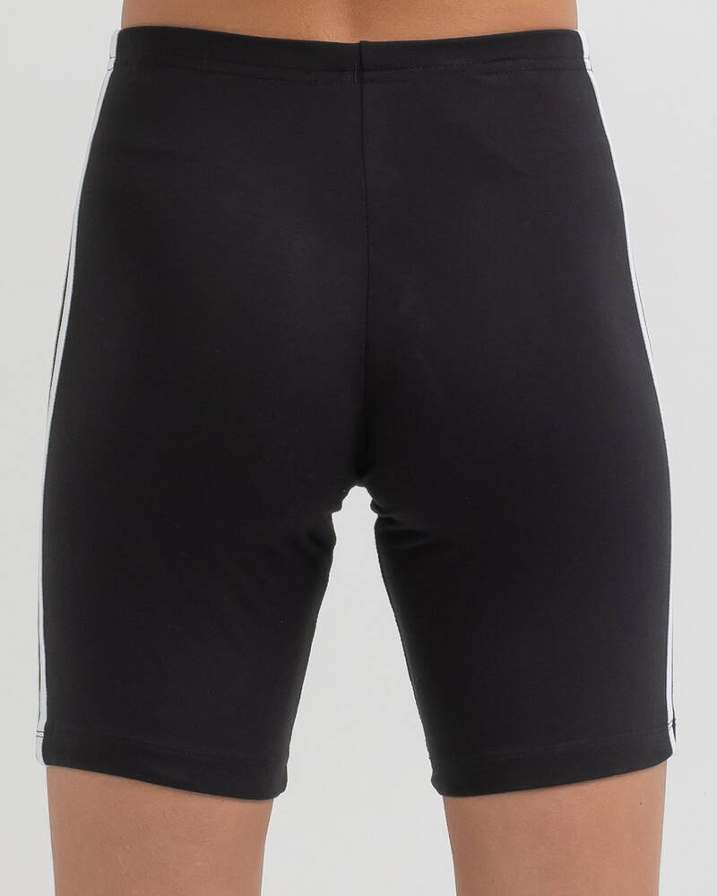 adidas Girls' 3 Stripe Cycling Shorts for Womens