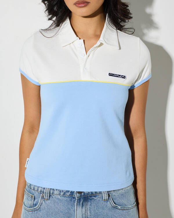 Rusty Insert Dad Joke Here Baby Polo T-Shirt for Womens