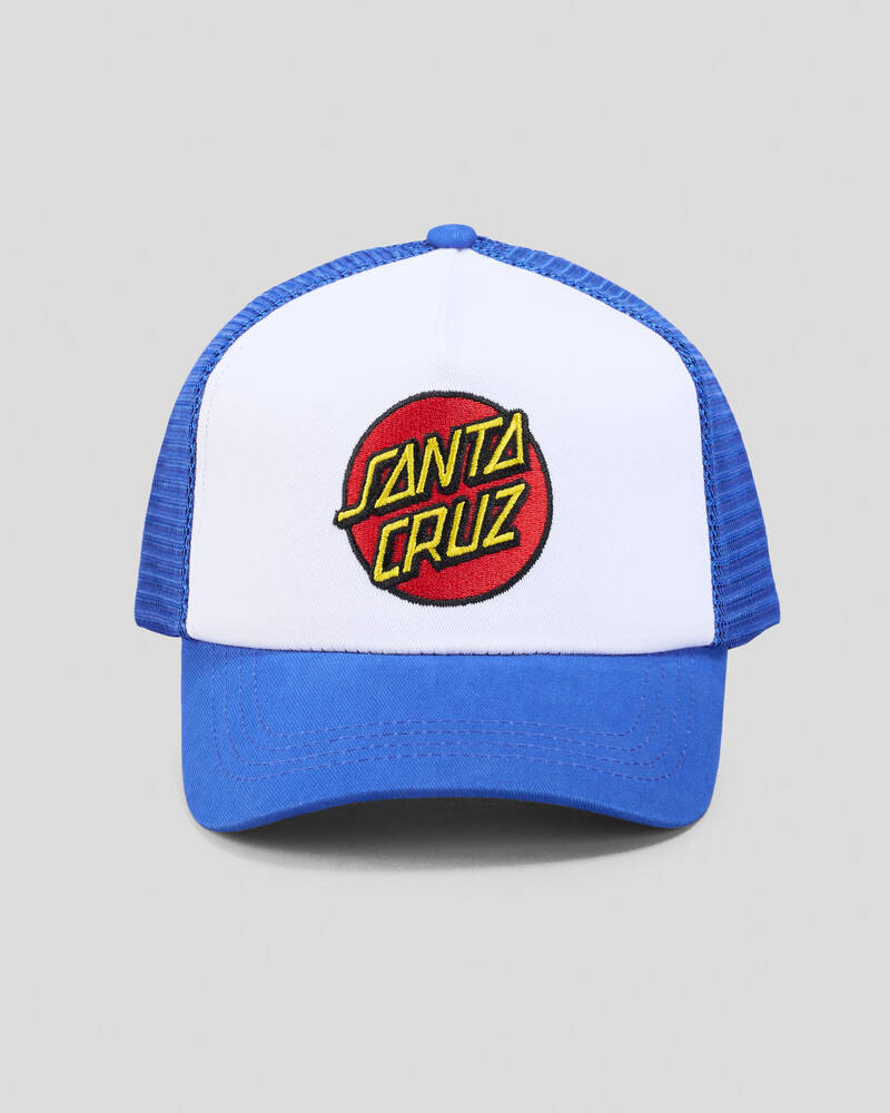 Santa Cruz Boys' Classic Dot Trucker Cap for Mens