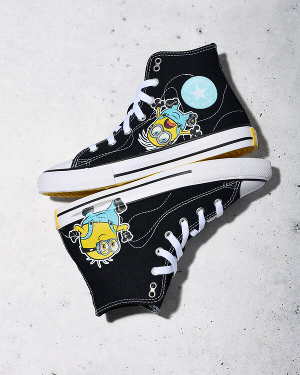 Converse Boys' Minions Chuck Taylor All Star Hi Tops Shoes for Mens