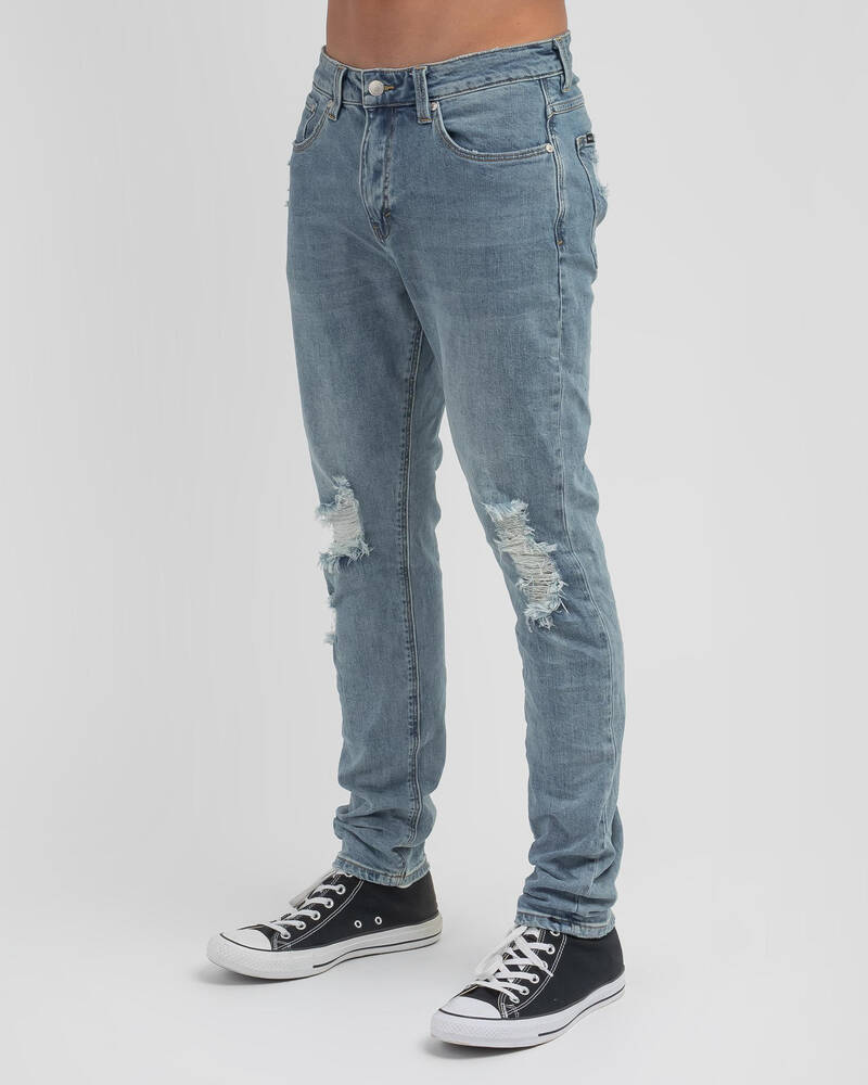 Black Palms The Tapered Slim Jeans for Mens