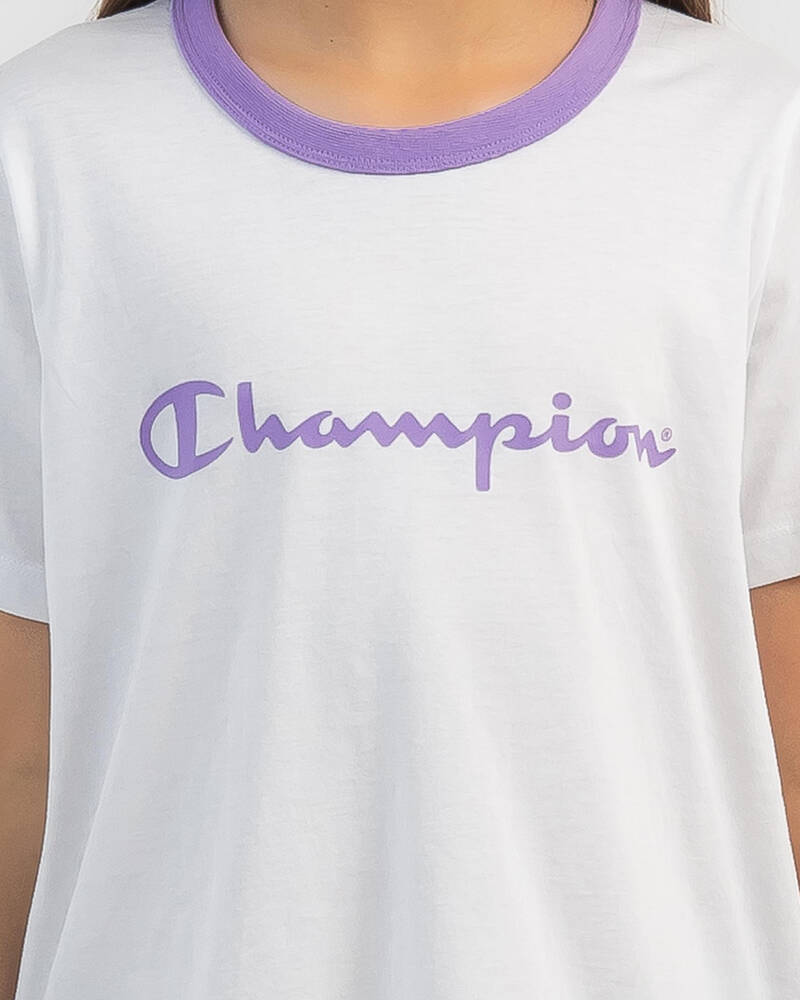 Champion Girls' Logo T-Shirt for Womens