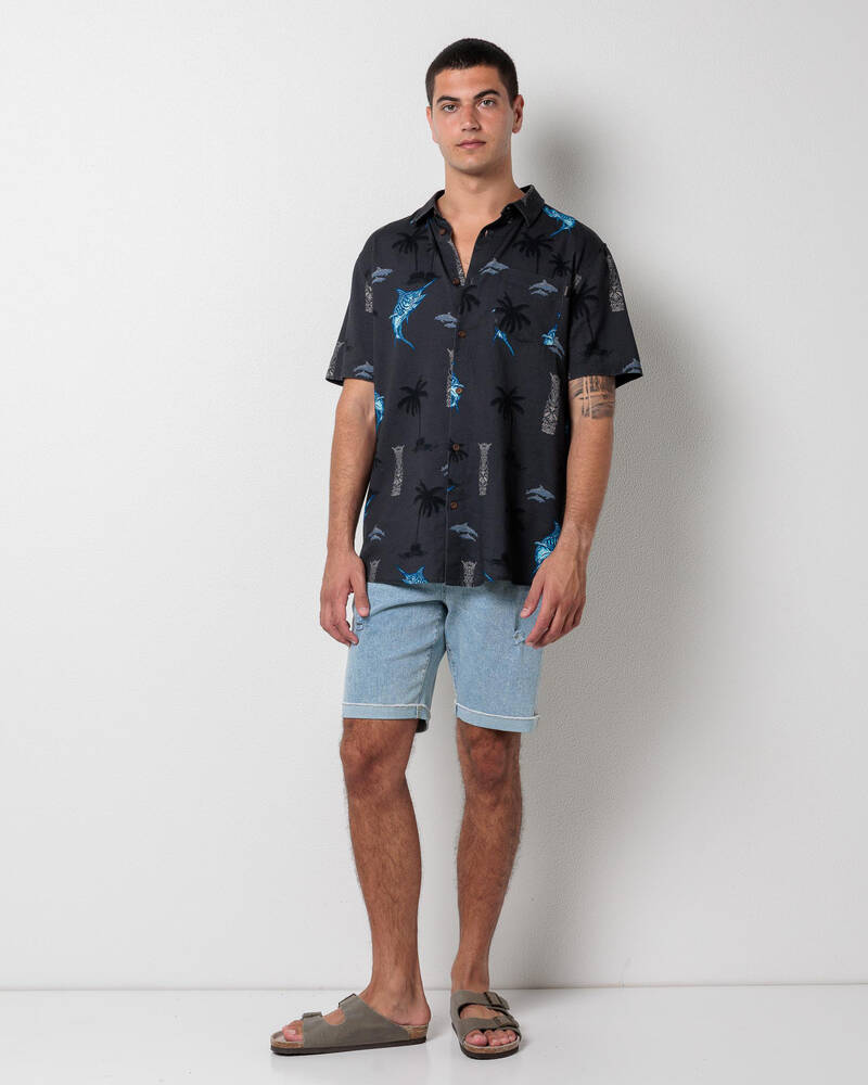 Salty Life Catcher Short Sleeve Shirt for Mens
