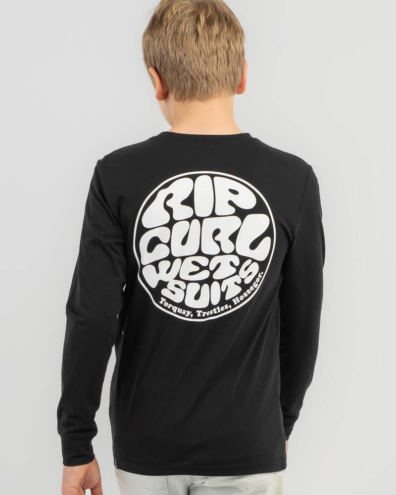 Rip Curl Boys' Icons Long Sleeve Rash Vest for Mens