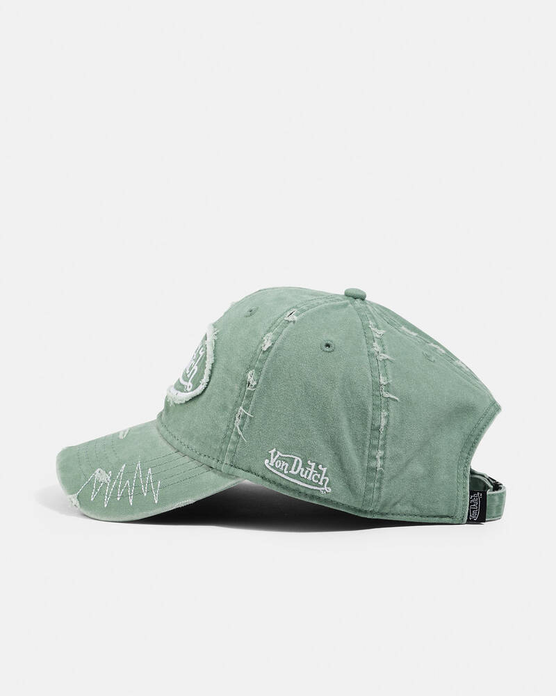 Von Dutch Distressed Zigzag Dad Cap for Mens