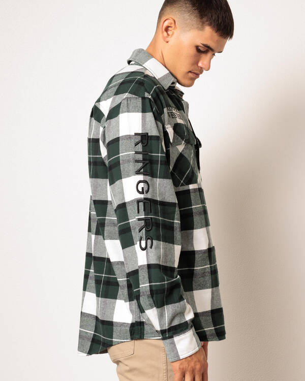 Ringers Western Kingswood Half Button Flannel Shirt for Mens