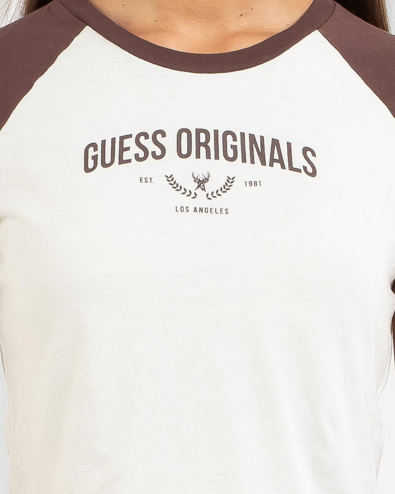 GUESS Originals Hannah Cropped Baby T-Shirt for Womens