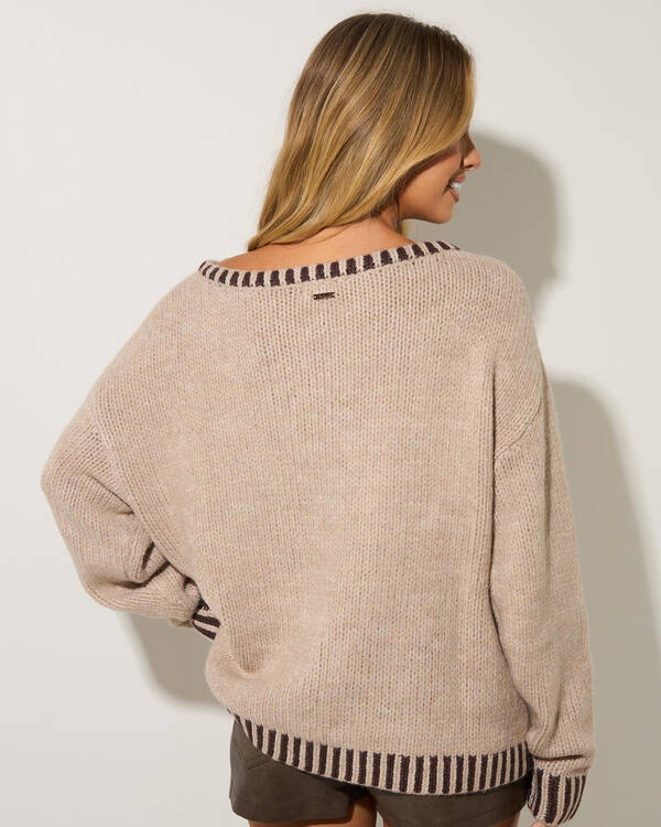 Mooloola Tidal Off Shoulder Knit Jumper for Womens