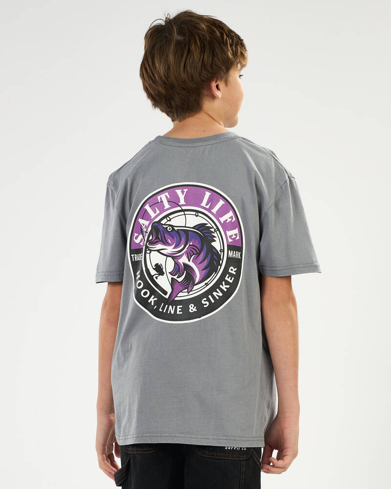 Salty Life Boys' Hooked T-Shirt for Mens