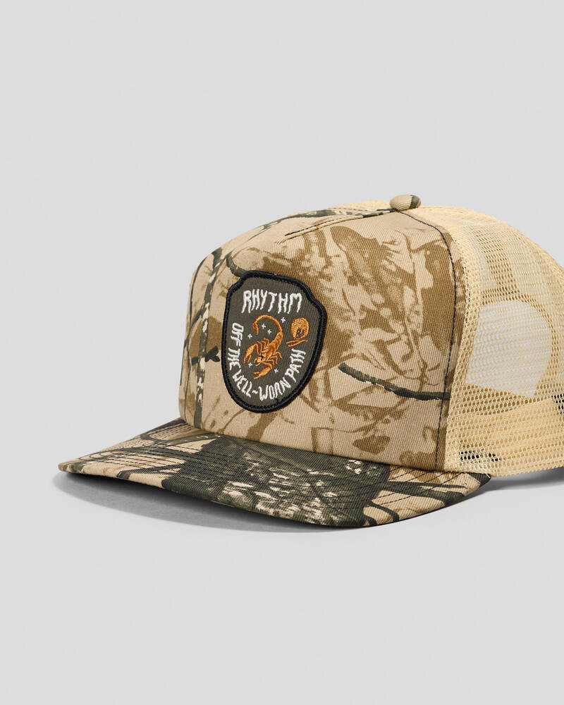Rhythm Camo Trucker Cap for Mens