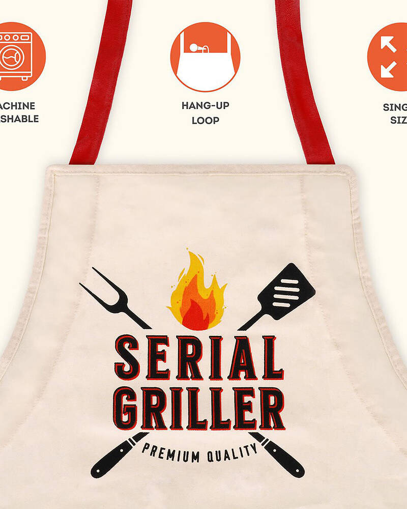 Get It Now Serial Griller Apron for Unisex