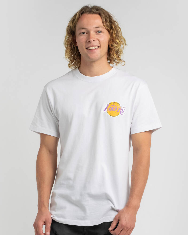 Mitchell & Ness Los Angeles Lakers Retro Repeat T-Shirt for Mens