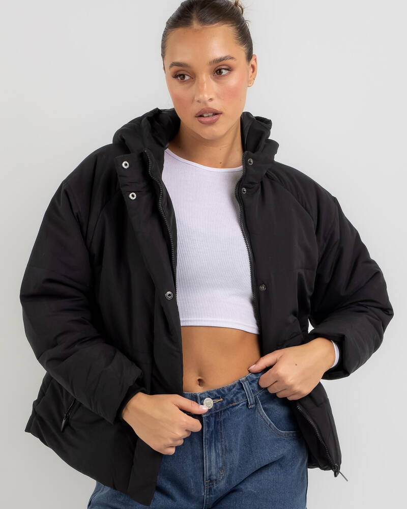 Ava And Ever Alaska Puffer Jacket In Black - Fast Shipping & Easy ...