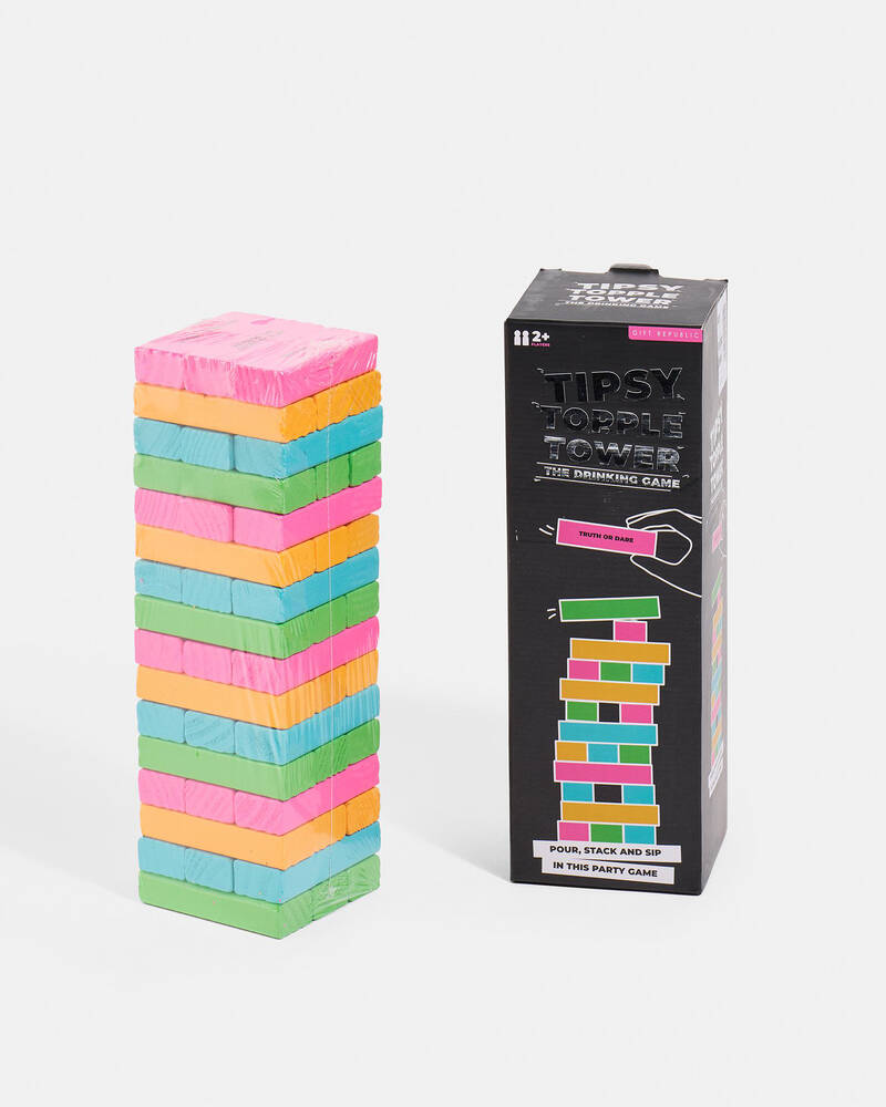 Get It Now Tipsy Topple Tower Game for Unisex