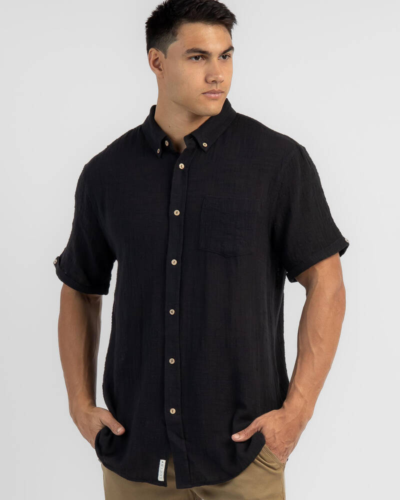 Lucid Textured Short Sleeve Shirt for Mens