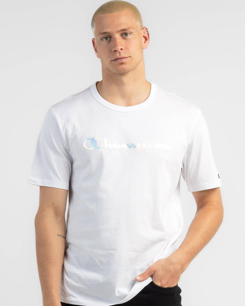 Champion Foil Script T-Shirt for Mens