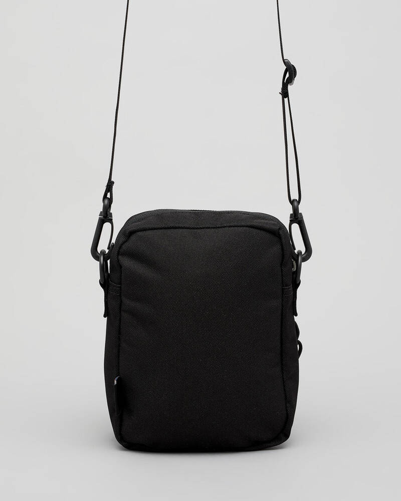 Shop Vans Construct Shoulder Bag In Black/ White Fast Shipping & Easy