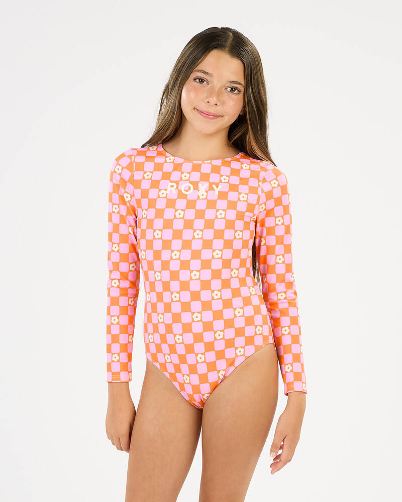 Roxy Girls' Flower Power Check Long Sleeve Surfsuit for Womens