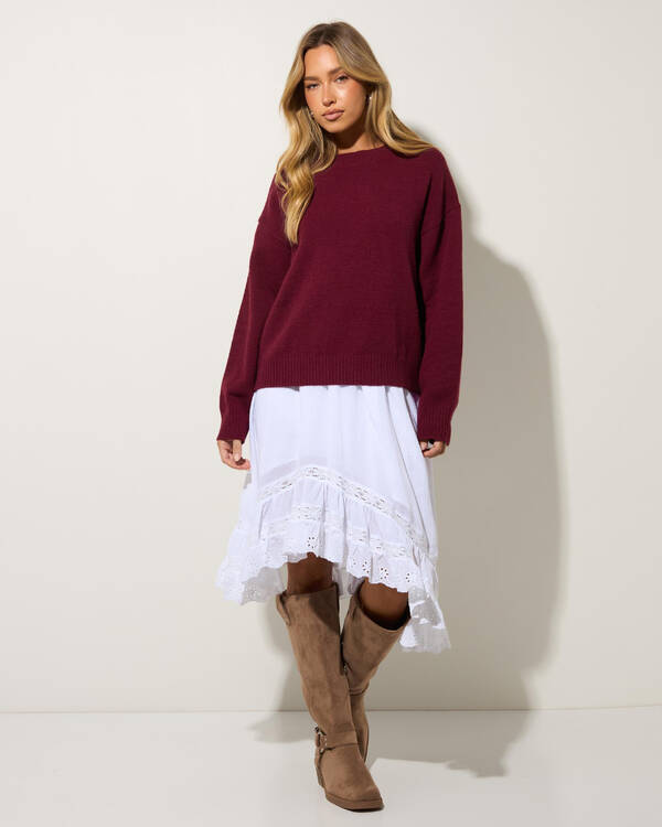 Mooloola Horizon Crew Knit Jumper for Womens