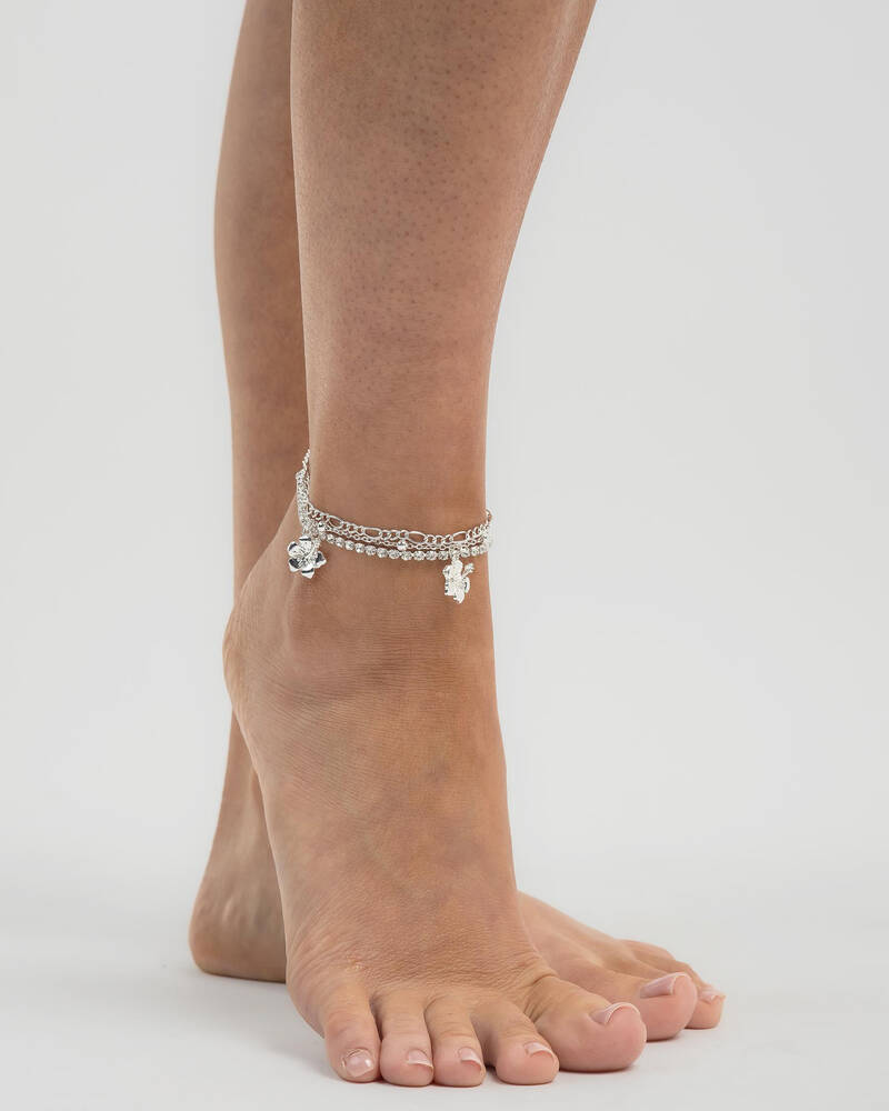 Karyn In LA Hibiscus Anklet Pack for Womens