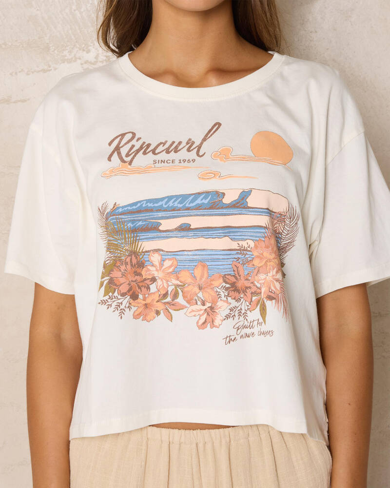 Rip Curl Wave Gliders Crop T-Shirt for Womens