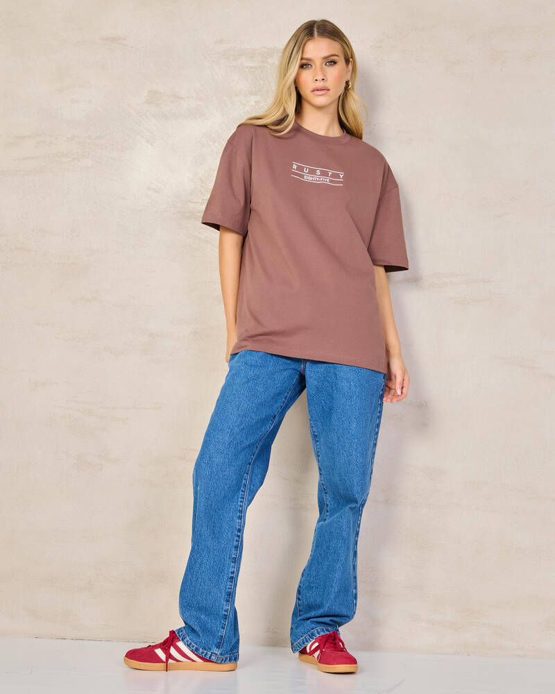 Rusty Essentials Oversized T-Shirt for Womens