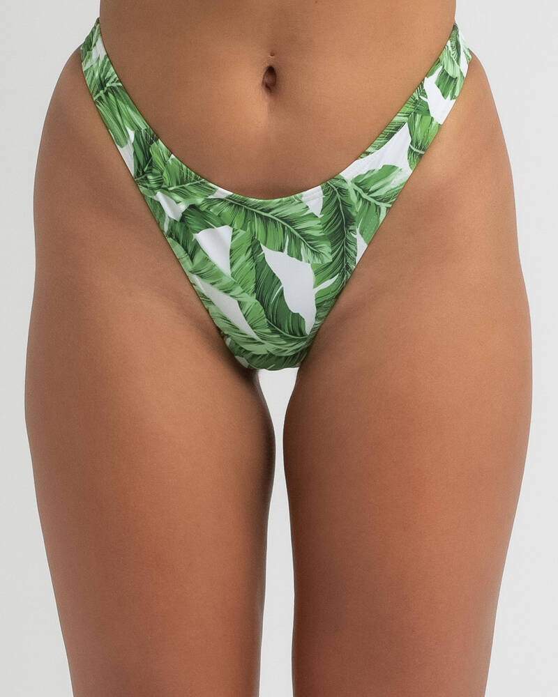 Topanga Bermuda Palms G-String Bikini Bottom for Womens