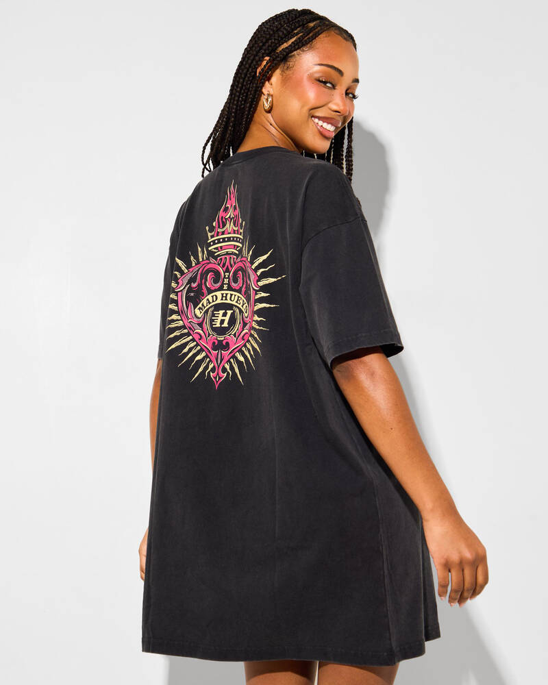 The Mad Hueys Hueys Heart Tee Dress for Womens