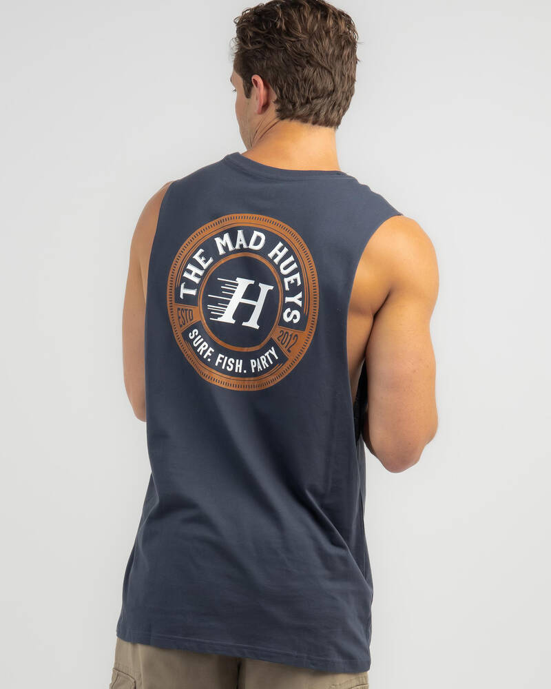 The Mad Hueys Surf Fish Party Singlet for Mens