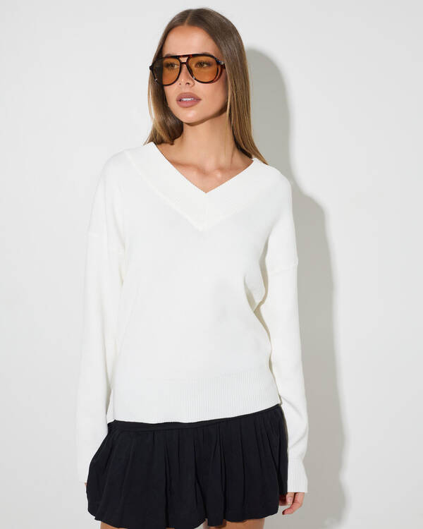 Poppy V Neck Knit
