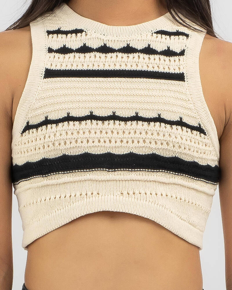 Mooloola Girls' Rhi Rhi Crochet Crop Top for Womens