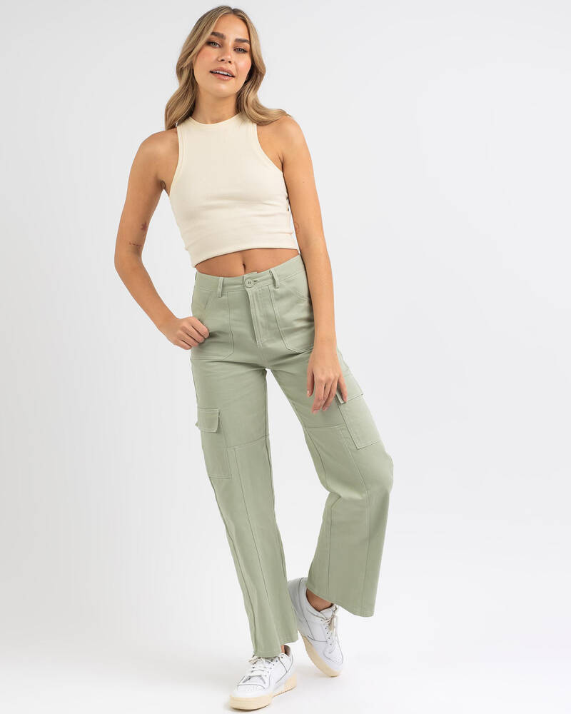 Mooloola Basic Rib Tank Top for Womens
