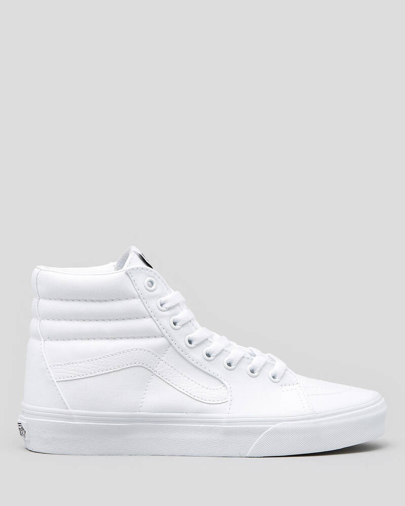 Shop Vans Womens Sk8-HI Shoes In True White - Fast Shipping & Easy ...