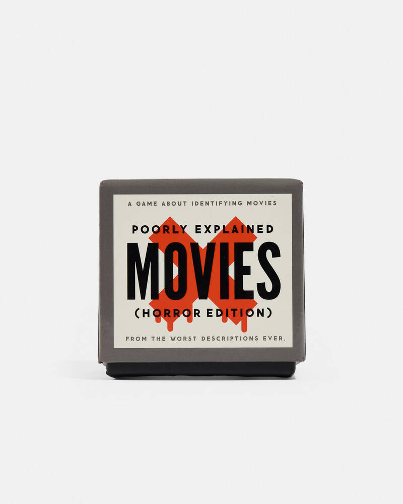 Brass Monkey Mini Poorly Explained Movies Card Game - Horror Edition for Womens