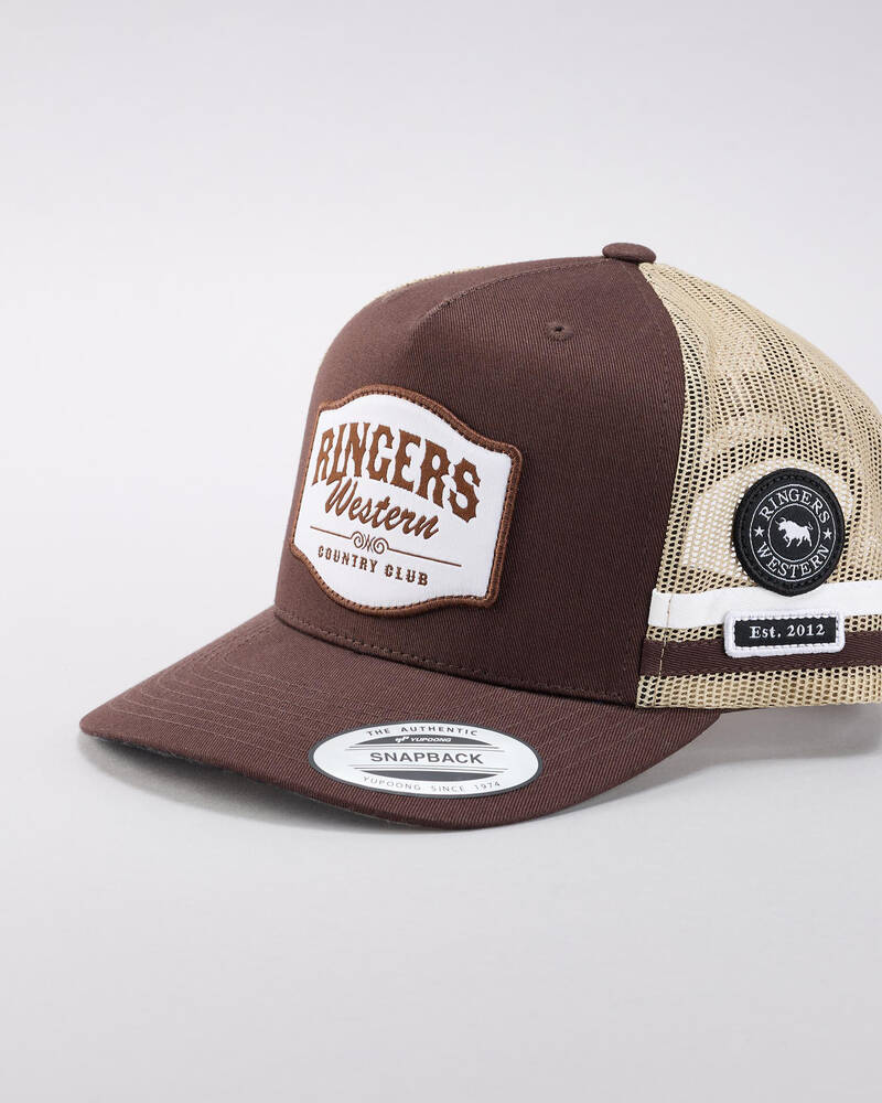 Ringers Western Country Club Deep Fit Trucker Cap for Mens
