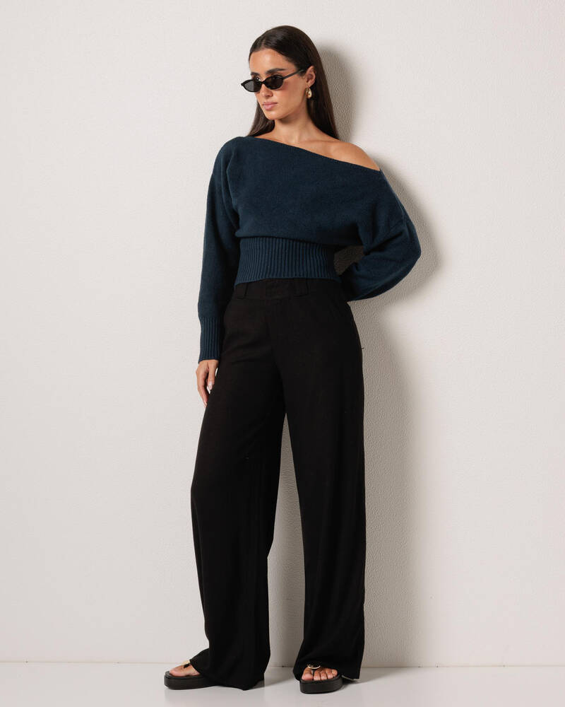 Ava And Ever Anni Off Shoulder Knit Jumper for Womens