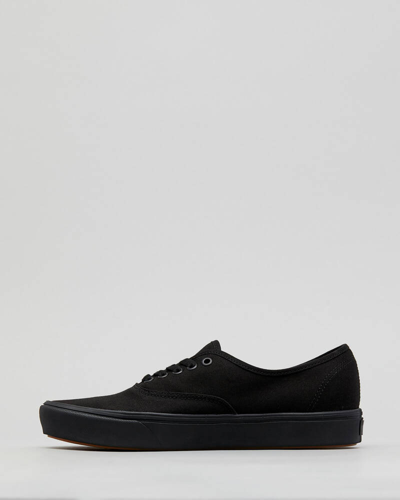 Vans Comfycush Authentic Shoes In (classic)black/black - Fast Shipping ...