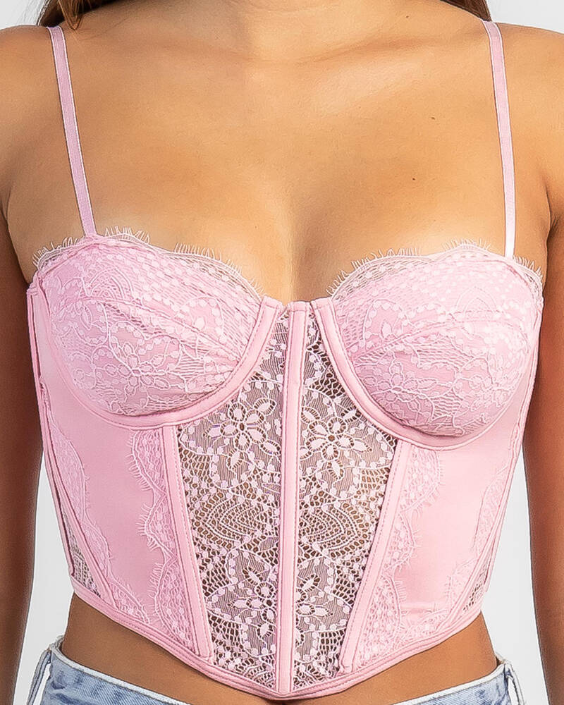 Ava And Ever Waldorf Lace Corset Top for Womens